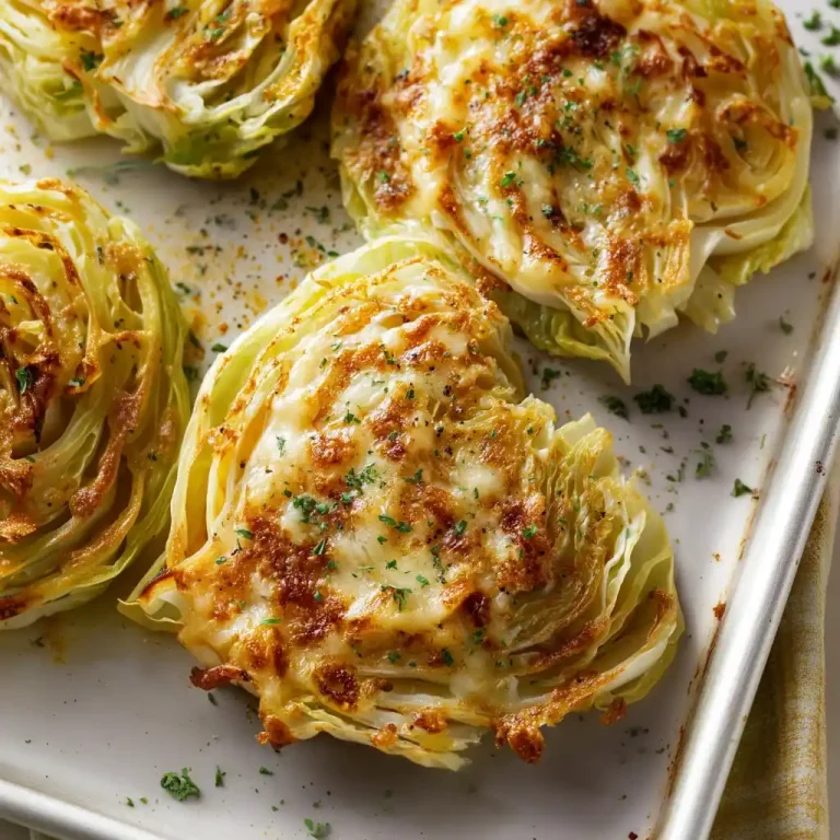 Cabbage Steaks with Cheese