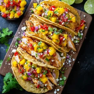 Grilled Chicken Tacos with Mango Salsa