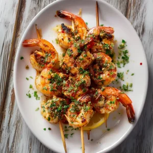 Mediterranean Grilled Shrimp Skewers