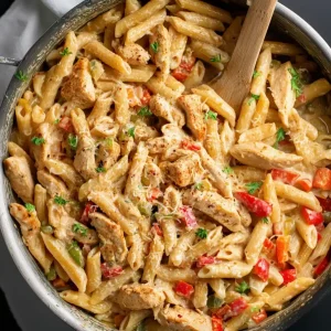 One Pot Creamy Cajun Chicken Pasta