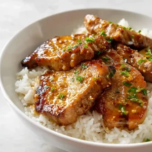 Slow Cooker Honey Garlic Butter Pork Chops