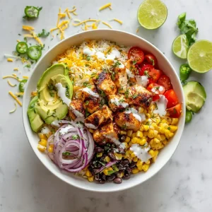Grilled Corn and Black Bean Chicken Bowls