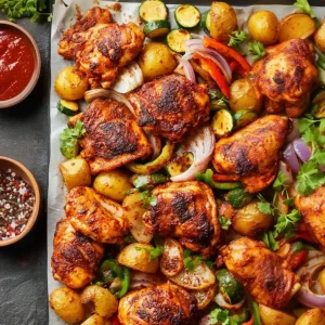 Sheet Pan Peri Peri Chicken