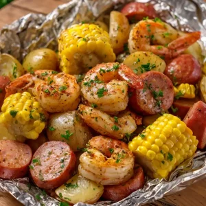 Shrimp Boil Foil Packets