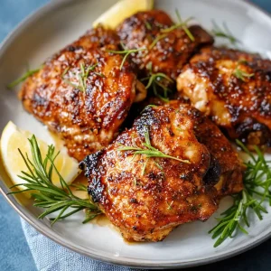 Baked Honey Garlic Chicken Thighs