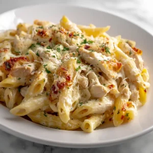 Chicken Alfredo Pasta Bake