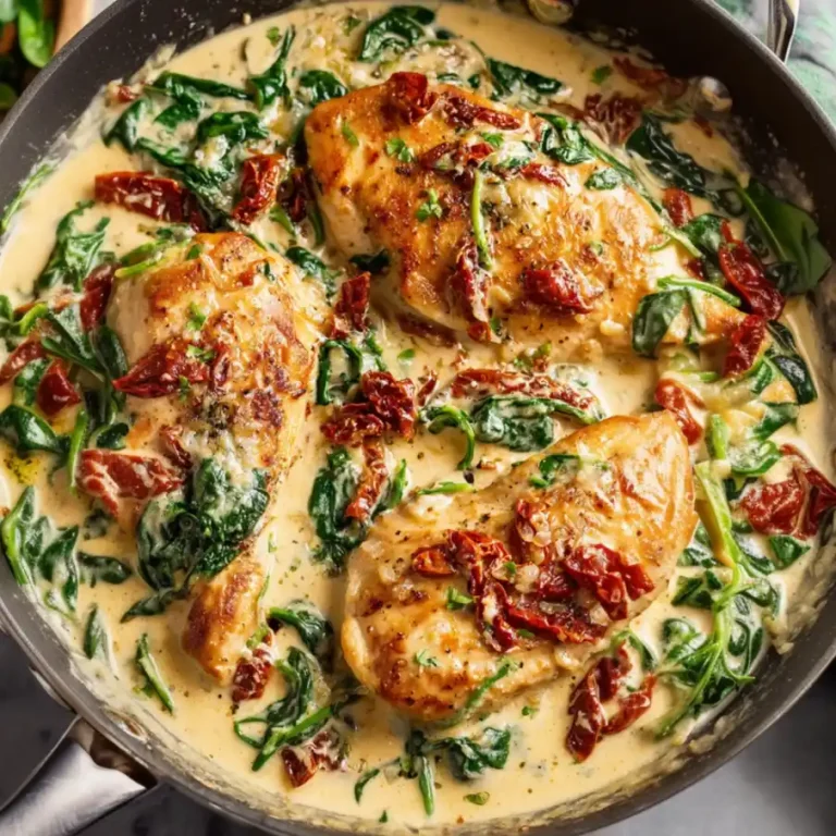 Creamy Tuscan Chicken with Sun Dried Tomatoes