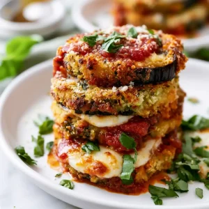 Eggplant Parmesan Stacks